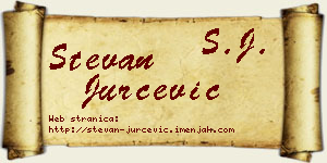 Stevan Jurčević vizit kartica